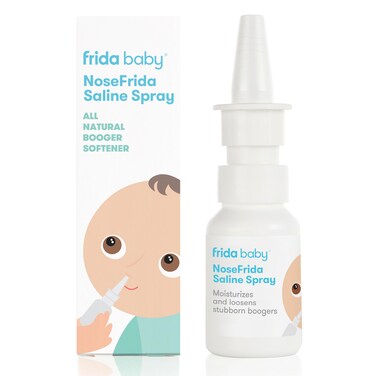Frida Baby NoseFrida Saline Mist Spray, Baby Saline Nasal Spray, Nasal Spray Decongestant to Soften Nasal Passages, Baby Saline Spray for Congestion Relief, 0.68 fl.oz.