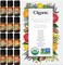 Cliganic USDA Organic Aromatherapy TOP 12 Essential Oils Set, 100% Pure - Peppermint, Lavender, Eucalyptus, Tea Tree, Lemongrass, Rosemary, Frankincense, Orange, Lemon, Cassia, Cedarwood &amp; Grapefruit