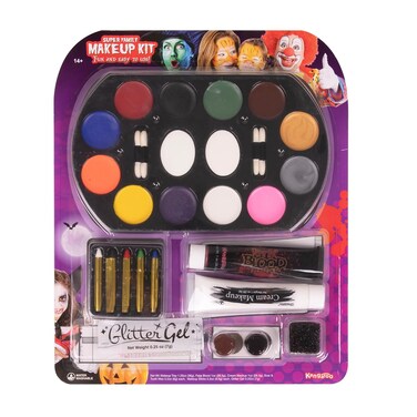 Face Paint Family Kit, Face Painting Kit for Kids, Halloween Makeup Kit, Face Painting Kit Professional, Facepaint Makeup Kit for Kids SFX Face &amp; Body Paint for Zombie Cosplay Injuries &amp; Blood Effects