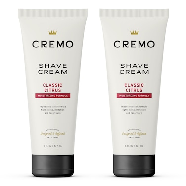 Cremo Shaving Cream Mens, Astonishingly Superior Ultra-Slick Shaving Cream for Men, Fights Nicks, Cuts And Razor Burn, 6 Fl Oz (2 Pack)
