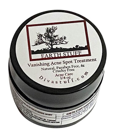 Earth Stuff Vanishing Acne Spot Cream Treatment, Goes On Clear, Strong and Fast Acting Original Formula, 1/4 oz