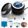 Nose Wax Kit - Portable Wax Warmer for Hair Removal with 100g Wax, 24 Applicators, 12 Nose Hair Sticks 3 Silicone Pots, Wax Melt Warmer Waxing Kit for Women and Men - Black