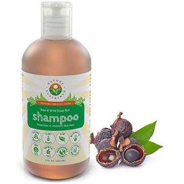 Nature Sustained Natural Shampoo - Organic, Raw &amp; Wildcrafted with Probiotics, Hypoallergenic Natural &amp; Sulfate Free Shampoo for Sensitive Scalp, Dry Hair, Dandruff, Eczema &amp; Psoriasis, 9oz, Original