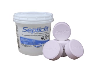 Septicfit Septic Chlorine Tablet - 6 Tablet Pail - 2 lbs - NOT for USE in Swimming Pools White