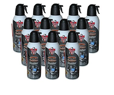 Falcon Dust-Off Professional Electronics Compressed Air Duster, 10 oz (12 Pack)