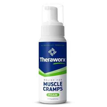 Theraworx Relief for Muscle Cramps Foam Fast-Acting Muscle Spasm, Leg Soreness with Magnesium Sulfate - 7.1 oz - 1 Count