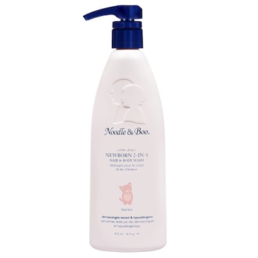 Noodle &amp; Boo 2-in-1 Newborn Hair &amp; Baby Body Wash for Baby, Tear Free and Hypoallergenic, 16 Fl Oz
