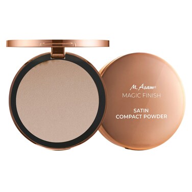 M. Asam MAGIC FINISH Satin Compact Powder Ivory (8 g) - pressed powder for perfect hold, matting &amp; perfecting, prolongs the hold of make-up, with hyaluronic acid &amp; vitamin E, vegan