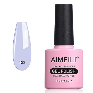 AIMEILI Soak Off U V LED Gel Nail Polish - Ceratostigma Plumbaginoides (123) 10ml