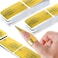 Nailskey Nail Forms for Gel Builder - 100 Pcs Self Adhesive Nail Extension Stickers for Acrylic, UV &amp; Poly Gel with Tip Sculpting Guide - Nail Art for Home &amp; Salon (Pack of 100)