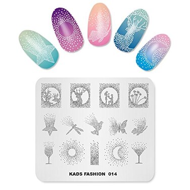 KADS Nail Stamping Plate Fashion Nail Art Stamp Template DIY Image Template Manicure Stamping Plate Stencil Tools(FASHION 014)