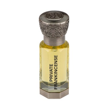 Swiss Arabian Private Frankincense - Luxurious Concentrated Perfume Oil - Long Lasting Artisan Perfume with Notes of Lemon, Elemi, and Musk - 0.4 oz