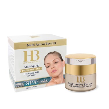 Premium Line Multi Active Eye Gel With Hyaluronic Acid &amp; Caviar 50ml by Health &amp; Beauty Dead Sea Minerals