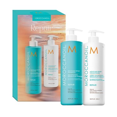 Moroccanoil Moisture Repair Shampoo &amp; Conditioner Half-Liter Set