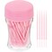 200pcs Double-Head Toothpicks Soft Plastic Oral Care Interdental Floss Cleaners Braces Brush,toothpicks(Pink)
