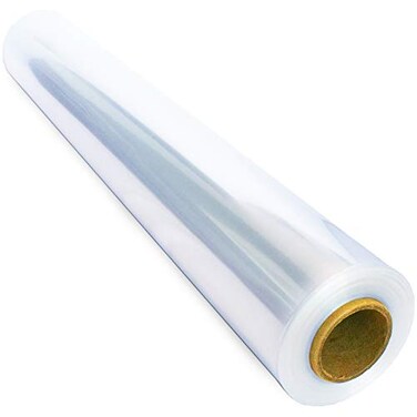 FIESTA WRAPS Clear Cellophane Wrap Roll (31.5 in x 110 ft) - Cellophane Roll - Clear Wrapping Paper to Wrap Gift Baskets - Gift Basket Wrapping Supplies - Papel Celofan