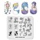 KADS Stamping Plates for Nail Art Ocean Mermaid Template Image Plate Stencil Nails Tool(OC006)