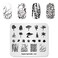 KADS Nail Stamping Plate Tree Nature Template Image Design Plates for Nail Art Decoration and DIY Nail Art (NA018)