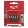 Milwaukee 48-32-4605 #2 Square Recess Shockwave 1" Insert Bit 5-Pack