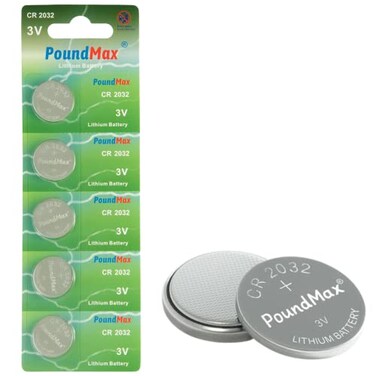PoundMax 5 x 2032 CR2032 3V Lithium Batteries