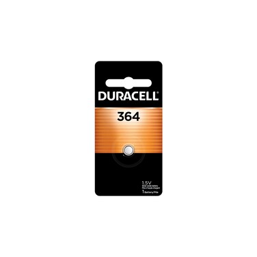 Duracell 364 Silver Oxide Button Battery, 1 Count Pack, 364 1.5 Volt Battery, Long-Lasting for Watches, Medical Devices, Calculators, and More