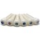 Crosby Slotted Pure Bone Bridge Pins with Abalone Dot Inlay for 6 &amp; 12 String Acoustic Guitar