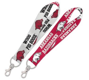WinCraft NCAA Arkansas University Razorbacks Key Strap with 6 Inch Loop and Swivel Lobster Clasp