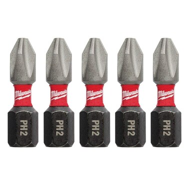 Insert Bit, 1/4 x 1 In, #2 Point, PK5