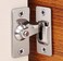 90 Degree Right Angle Door Lock Bolt Lock cam Lock Door and Window Sliding Lock Lever Bolt Storage Sliding Door Lock Pocket Special Door Lock (Silver)