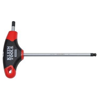 Klein Tools JTH6E09BE 9/64-Inch Ball-End Hex Key with Journeyman T-Handle, 6-Inch