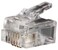 Klein Tools VDV826-601 6p4c Plugs, RJ11 Modular Telephone Connector with 3-pronged Contacts, for Solid or Stranded Conductors