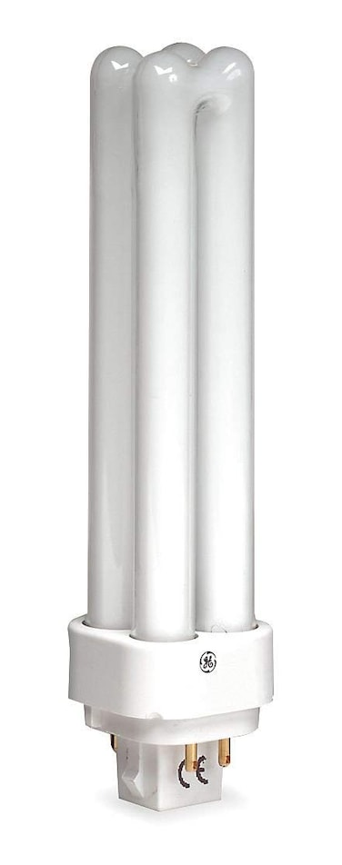 GE Lighting 97596 T4 Compact Fluorescent Lamp 13 Watt 4-Pin G24q-1 Base 900 Lumens 82 CRI 3500K Ecolux Double Biax