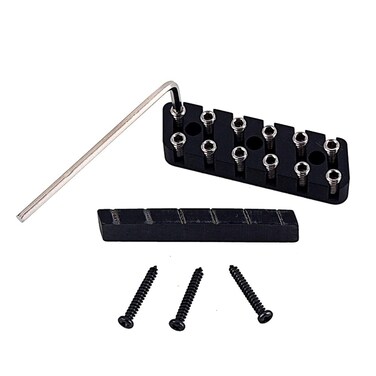 String Guitar Saddles Copper Camel Bone Guitar Bridge Nut Locking Nut for Guitar Headless Guitar Nut Electric Guitar Bridge Hardtail Bridge Guitar Tremolo Bridge Pillow Set Tuning