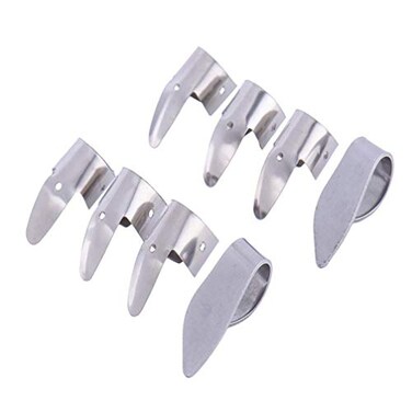 Exceart 8pcs Guitar Thumb Picks Thumb Picks for Guitar Electric Guitar Picks Finger Picks for Guitar Stainless Steel Guitar Picks Bass Picks Classical Banjo Dial 4 Piece Set