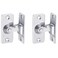 Small 90 Degree Stainless Steel Door Lock Barn Door Right Angle Lock Flip Door Lock Pocket Door Lock (2PACK)
