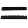Musiclily Pro Urea Resin Plastic Slotted 42mm Strat Tele Electric Guitar Nuts Flat Bottom for 6-string Fender Stratocaster/Telecaster, Black (Set of 2)