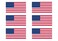 Rogue River Tactical Pack of 6 USA Flag Stickers United States Work Hard Hat Biker Helmet Stickers Decals Toolbox 1\x 2\