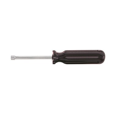 Klein Tools S6 3/16-Inch Nut Driver with Hollow Shaft and Comfordome Handle