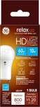 GE Lighting Relax LED Light Bulb, 10 Watts (60 Watt Equivalent) Soft White HD Light, Plug-In GU24 Base, Dimmable (1 Pack)
