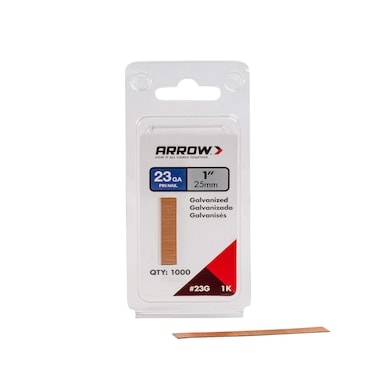Arrow 23G25-1K Arrow 1-Inch Pin Nail, 1000-Pack