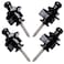 Wolfride 4 PCS Guitar Strap Locks and Buttons Security Quick Release Straplocks Strap Parts