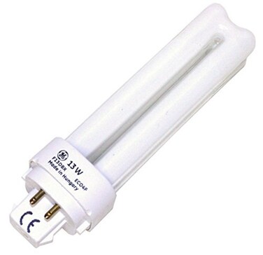 (Case of 50) GE 97594 F13DBX/827/ECO4P 13-Watt 2700K 4-Pin Double Biax Compact Fluorescent Lamp