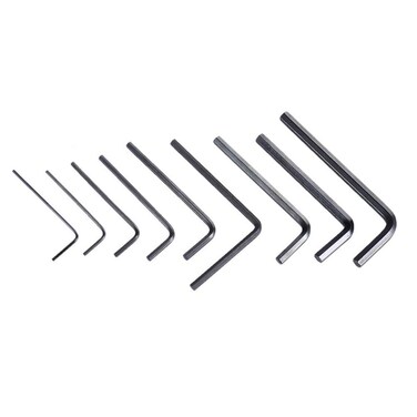 Exceart 9pcs metal guitar metal wrench guitar tools key accessories hotfix tool guitar repair tool guitar accessories wrench hex key electric bass guitars allen wrench Fashion wrench tool