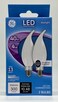 GE LED CAC Frosted Candelabra Daylight Dimmable 300 lumens 2 Pack