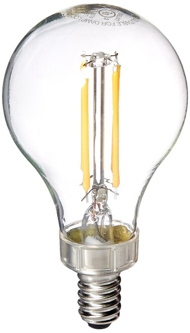 G E LIGHTING 24309 LED4DA15CACG-2BT 5.5W Clear Ceiling Fan LED Light Bulb, 2 Pack