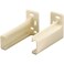 Prime-Line R 7265 Drawer Track Back Plate, 3/8 In. x 1 In., Plastic, Off-White (1 Pair)