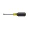 Klein Tools 630-1/4M Nut Driver, Made in USA, 1/4-Inch Magnetic Tip Nut Driver with 3-Inch Hollow Shaft, Cushion Grip Handle