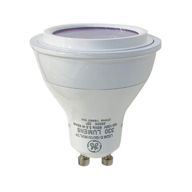 GE Lighting 92323 LED 5.5-watt (50-watt replacement), 330-lumen MR16 Light Bulb with GU10 Base Reveal, 1-Pack