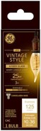 GE Vintage Style LED Light Bulb, 25 Watt, Amber Finish, ST19 Edison Style Bulb (1 Pack)