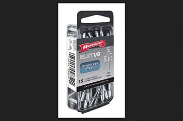 Arrow Fastener RLST1/8 1/8" Long Stainless Steel Rivets 15 Count